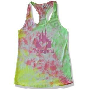 Neon Disneyland Tie Dye Tank Top